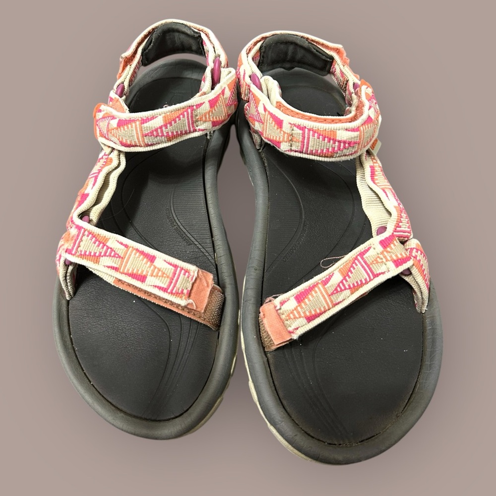 Teva Women's Pink Patterned Sandals size 7